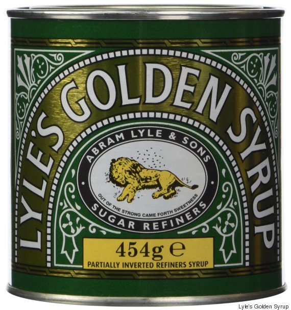 The lion picture on a tin of Lyle Golden Syrup